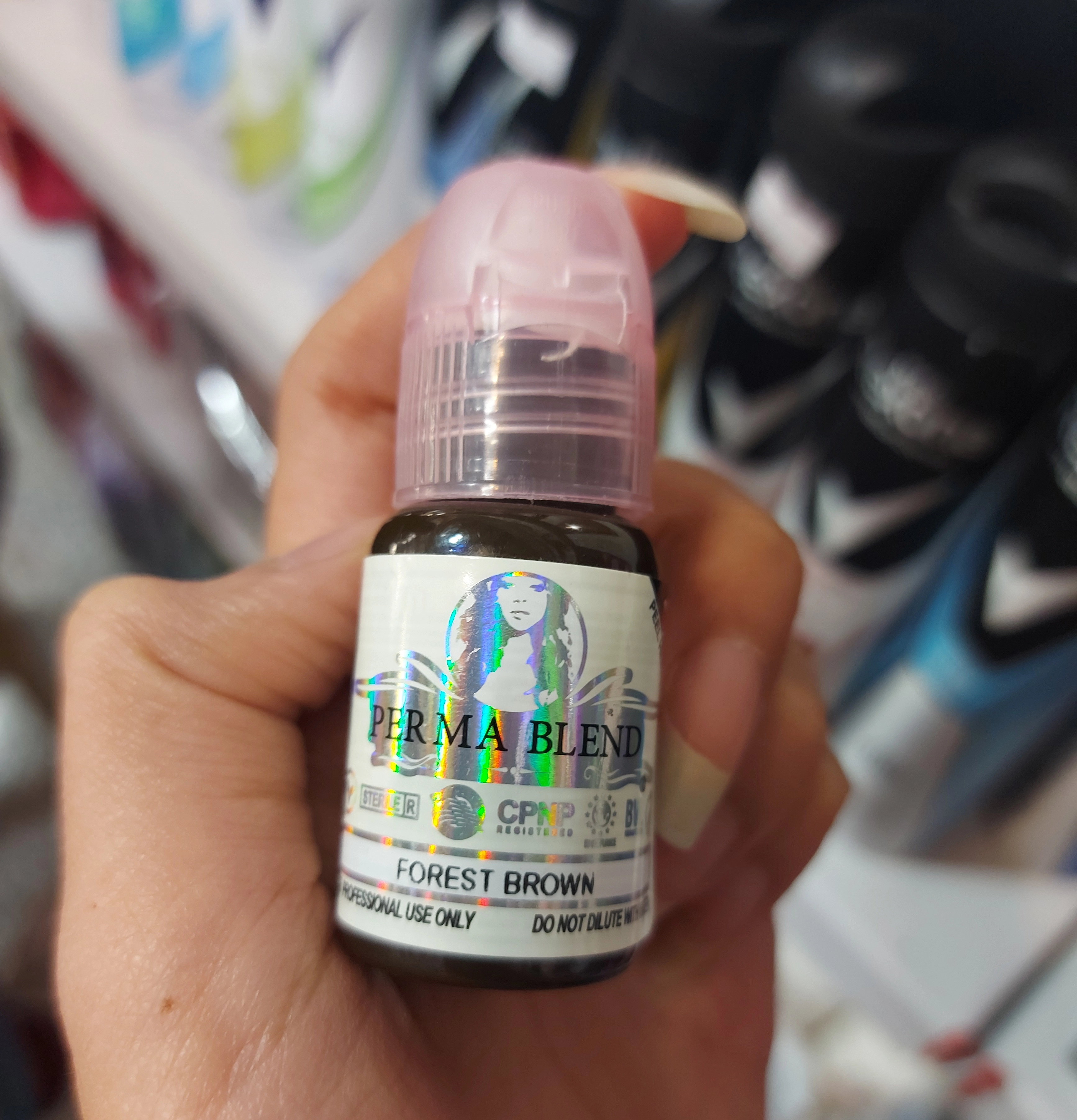 رنگ تتو پرمابلند 15 میل مدل فارست برون perma blend 15 ml