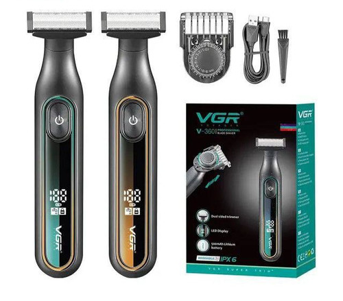 ماشین اصلاح صورت و بدن (بادی کروم) وی جی آر مدل V-360