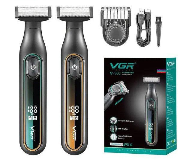 ماشین اصلاح صورت و بدن (بادی کروم) وی جی آر مدل V-360