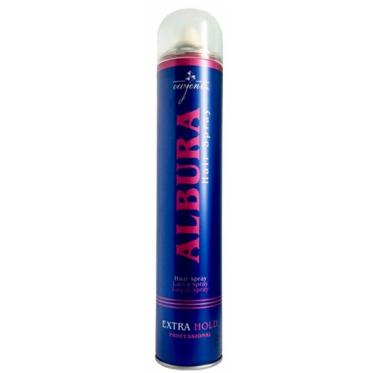 فروش عمده اسپری حالت دهنده مو آلبورا مدل Extra Hold حجم 500 میلی لیتر ۲۴ عددی